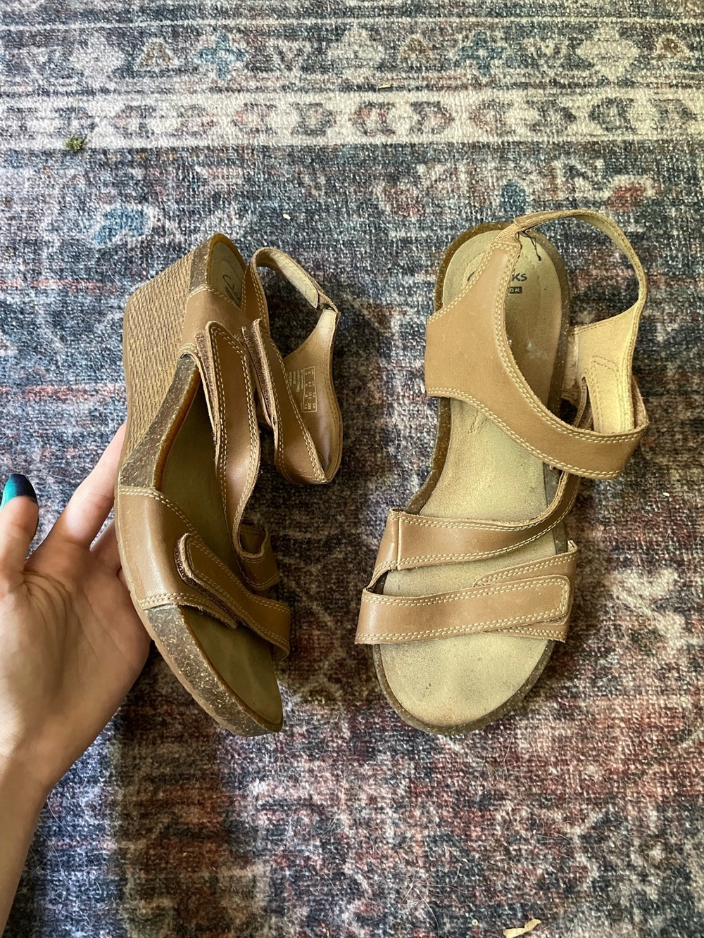 🩴Clarks wedge sandals🩴